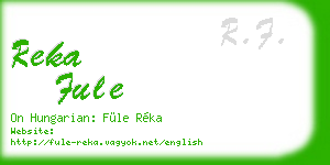 reka fule business card